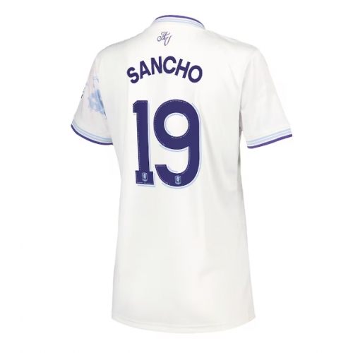 Billige Fotballdrakt Aston Villa Jadon Sancho #19 Replika Tredjedrakt Dame 2025-26 Kortermet Billige Fotballdrakt Aston Villa Jadon Sancho #19 Replika Tredjedrakt Dame 2025-26 Kortermet